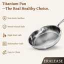 Titanium Pan - 12 Inch Non Stick Titanium Skillet for Cooking | Durable Scratch-Resistant Cookware, Hammered Frying Pan with Lid | Safe for Oven, Induction & All Cooktops