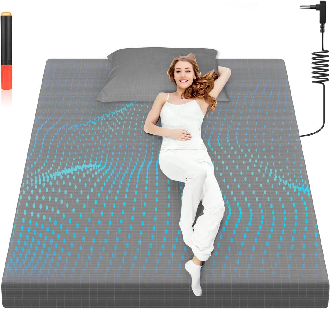 Grounding Sheet, 90% Organic Cotton + 10% Pure Silver Organic Fitted Grounded Sheet for Improved Sleep, Connected Earth Energy - Healthy Sleep Therapy (Gray, Queen (60 * 80 * 15inch))