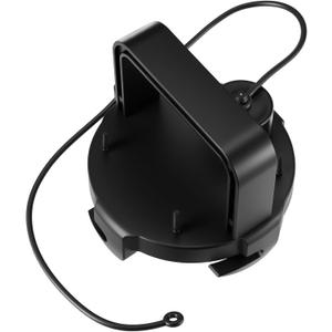 RV Sewer Valve Cap with Handle - 3'' RV Sewer Cover Waste Valve Cap for Camper Trailer Easy to Install & Use(1 Pcs,Black)