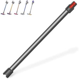Extension Wand Tube for Dyson V15 V11 V10 V8 V7 Detect Absolute Cyclone, Heavy-Duty Aluminum Stick Vacuum Replacement Parts, 40% Thicker Wall, Anti-Crack Quick Release Rod, 28.5'' (Iron)