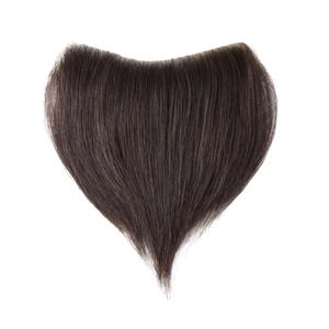 Frontal Hairpiece for Women Hair Extension Hairline Loss Straight Tape in Human Hair Toppers Replacement Toupee (Dark Brown, 1.57"x7", 6")