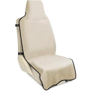 DREAMANIA Waterproof Seat Cover Towel, Premium Sweat Carseat Protector, Perfect for Universal Anti-Slip Car Truck SUV Seat, Great for Surfing Yoga Gym Workout, Tan