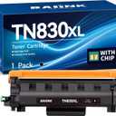 TN830XL Toner Cartridge Replacement for Brother 830XL Toner TN830 Compatible with DCP-L2640DW HL-L2460DW HL-L2405W HL-L2400D MFC-L2820DW HL-L2480DW (with Chip, 1 Black)
