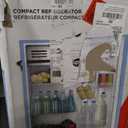Frigidaire Retro Compact Fridge with Chiller, 3.2 cu ft Countertop Fridge with Built-In Bottle Opener, Compact Refrigerator for Office, Bedroom, Dorm Room or Cabin - 16.5" D x 19" W x 31" H (Blue)
