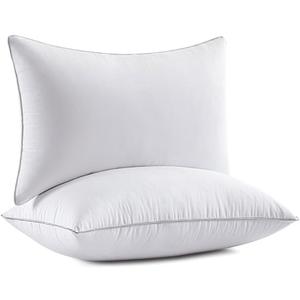 MIULEE Queen Bed Pillows 20 x 30 Pillow Inserts (Set of 2) -Decorative Throw Pillow Inserts with 100% Cotton Covers Rectangle Queen Size for Bed Couch