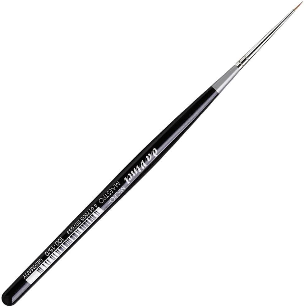 da Vinci Watercolor Micro Maestro Watercolor Brush, Black (15/0)