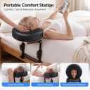 Massage Head Rest for Bed at Home, Adjustable 18" Height Face Cradle Massage Head Holder, Bed Massage Attachment Kit with Face Cushion for Morning Care, Post Workout Use, Evening Skincare