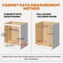 Pull Out Drawers for Cabinet 27" W x 23" D x 4.5" H Wood Slide Out Organizer and Storage Kitchen Cabinet Drawers Slide Out Shelves Pull Out Shelves in Kitchen Pantry Bathroom with Soft Close