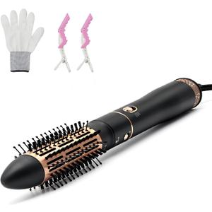 Round Hair Blow Dryer Brush - 1.6 Inch Ceramic Barrel Hair Dryer Brush