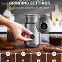 SHARDOR Electric Super Silent Blade Coffee Grinder, Timed Grind Control Rotary Knob, Adjustable Coarse to Fine for Coffee Beans, Spices & Herbs, with 2 Removable Stainless Steel Bowl, Sliver