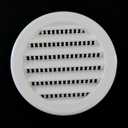 3" Round Plastic Louver Soffit Air Vent Reptile Screen Grille Cover (50, White)