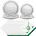 durony 88 Pieces Golf Disposable Tableware Set Golf Paper Plates and Napkins 7 Inch and 9 Inch Dessert Plates for Sports Theme Birthday Decoration Party Supplies