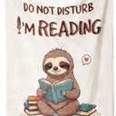 GiltGlimmer Book Lovers Gifts - Do Not Disturb I'm Reading Blanket, Reading Gifts for Book Lovers Bookish Bookworm, Books Club Gift for Women Men, Literary Gift Ideas for Birthday Graduation 60"x50"