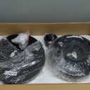 Ceiling Fans with Lights and Remote Control 52 Inch, 6 Speeds, 5 Blades, 2844 LM, 3CCT Dimmable LED, Reversible DC Motor, Black Quick-Fit Low Profile Ceiling Fan for Bedroom Living Room Indoor Outdoor (Black & Dark Brown)