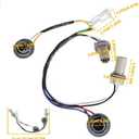 92450-3Q000 Rear Tail Light Lamp Wiring Harness Socket Holder & Wire with 8 Halogen Bulbs Compatible with Hyundai Sonata 2011-2014