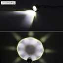 EXZEIT 40W Boat Led Drain Plug Light, Bright Underwater Light, 1/2in Standard -White