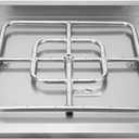 onlyfire Stainless Steel Square Fire Pit Flat Pan with Burner Ring Assembly, 24-Inch