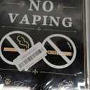 No Smoking No Vaping Sign - 12 x 8" No Smoking Signs For Business Inside Prohibido Fumar No Vapor Sign For Outdoor Indoor Home Rust-Free Aluminum Weatherproof Easy to Install (2 Pack)