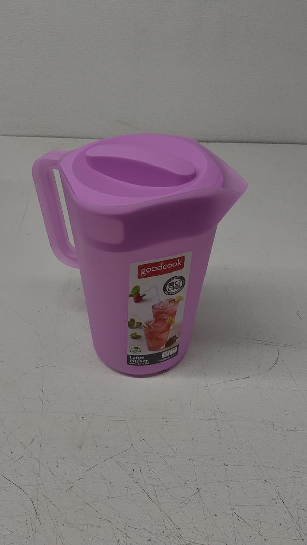 1 Pack 1 Gallon Plastic Square Pitcher with Lid