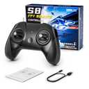 FLYDrone S8 FPV Flight Simulator Controller -Anti-Slip PU Handle, 8CH Metal Joystick, Ergonomic Design for DRL/Uncrashed/Liftoff/DCL Beginner Pilots (Mode 2, Black)