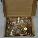 Gold Taper Candle Holders for Pillar Candles, Brass Candlestick Holders, Skinny Candle Holder Decor 