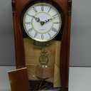 AYRELY 22IN Grandfather Vintage Wall Clock with Pendulum and Chime, Hour/Quarter-Hour Chime, Mahogany Wooden Frame, Large Vintage Wall Clock for Living Room,Home Decor Gift