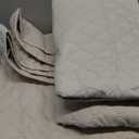 Exclusivo Mezcla Reversible Full Queen Quilt Bedding Set with Pillow Shams, Lightweight Quilts Queen Size, Soft Bedspreads Bed Coverlets for All Seasons - (Brich Beige, 90"x96")