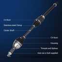 Autoround 666431 CV Axle Shaft Assembly Compatible with Nissan Altima 2013 2014 2015 2016 2017 2018 L4 2.5L, Sedan, Front Right Passenger Side