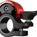 Greallthy Bike Bell, Aluminum Alloy Bicycle Bell with Clear Loud Sound, Bike Bells for Adults and Kids, Sturdy and Compact Bell Fits 0.75-1in(19-25.4mm) Handlebar for Mountain, Road Bikes. (Red)