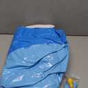 Inflatable Pool for Kids, Non-Slip Sprinkler Splash Pad for Backyard, Thickened PVC Kiddie Pool for Indoor Outdoor, Chew Proof Blow up Pond, Small Swimming Pool for Dog Bathtub (Blue 64.2x12.2 in)