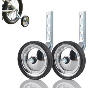Training Wheels Little World Heavy Duty Rear Bicycle Stabilizers Mounted Kit Compatible for Bikes of 14 16 18 Inch, 1 Pair-Stronger Version