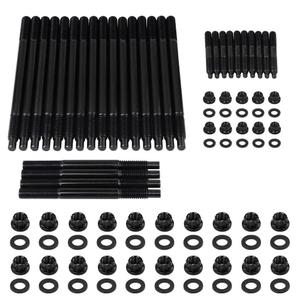 12-Point Cylinder Gasket Head Stud Bolts Nuts Kit Compatible with 97-03 Chevy LS1 LQ9 LS6 4.8L 5.3L 5.7L 6.0L Engines