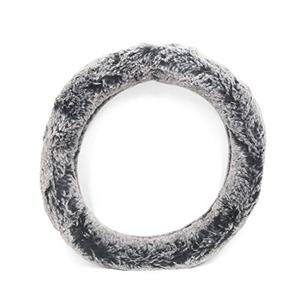 Ruilogod Universal Soft Plush Comfortable 15inch Outer Dia Car Steeling Wheel Cover (id: 945 3b0 5e7 5b7 c49, Gray