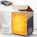 38L Foldable Towel Warmer Bucket - Large Capacity for Bathroom, Spa, Oversized Towels & Blankets | 4 Heating Modes, Auto Shut-Off (30/60/90 Min) | Ideal for Robes, Pajamas & Housewarming Gifts (Blue and Yellow)