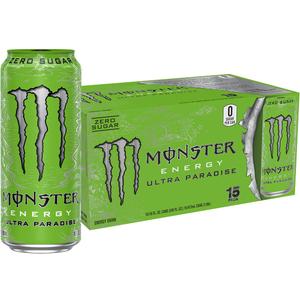 Monster Energy Ultra Paradise, Sugar Free Energy Drink, 16 Ounce (EXP 09/15/27)