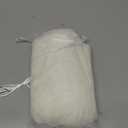 Ling's Moment 14Ft Ivory Sheer Extra Long Chiffon Like Table Runner with Silver Sparkle for Rustic Boho Beige Table Runner Wedding Party Bridal Shower Decorations