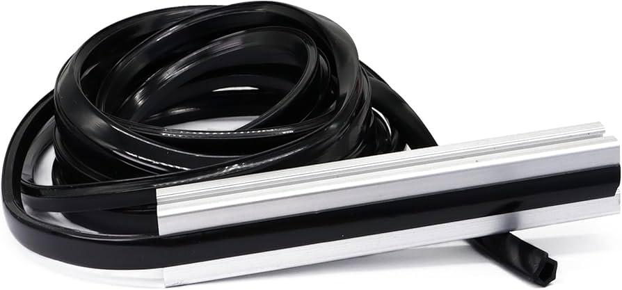 BLCCLOY 6 Meter 1010 2020 Aluminum Extrusion T Slot Cover Seal Dust Strip Bracket Insert Channel Filler for 6mm 80 20 10 Series 2040 1" V Slot Extruded Aluminum Rail Profile Accessories Hardware Black