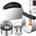 Pastry Cutter, Biscuit Cutter, Dough Scraper, Bread Lame, Stainless Steel Pastry Blender Set, Dough Cutter Biscuit Cutter Sourdough Bread Scoring Tool Dough Blender Tools & Pastry Utensils (5 Pcs/Set)