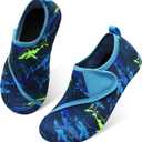 Centipede Demon Kids Water Shoes Girls Boys Outdoor Quick Dry Barefoot Aqua Socks for Sport Beach Swim Pool Surf (6-7 Toddler, Dark and Light Blue)