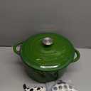 Umite Chef 5QT Enameled Cast Iron Dutch Oven Pot with Lid, Heavy-Duty, Cookware for Bread Baking, Braising, Stews, Roasting, Wedding Registry Ideas & Gifts(Green)