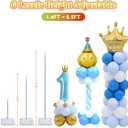 Chamvis 2 Set Balloon Column Kit - 6.56 feet Balloon Column Stand with Base for Baby Shower, Birthday Party, Graduation, Wedding Kids Party Centerpieces Decorations