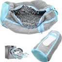 Shoe Washing Machine Bag,2 Pcs Shoe Washing Bag for Dryer & Washer, Reusable Laundry Shoe Bag for All Shoes Sizes, Independent Insole Compartment With Side Mesh (Grey)