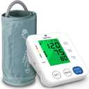 P PANACARE Upper Arm Blood Pressure Monitor for Home Use, Adjustable Cuff (8.716.5 inches), Large Backlit Display, White