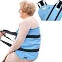 Transfer Sling Padded Gait Belt, Breathable Oxford Non-Slip Lift Aid with Handles&Fixing Belt, Lightweight Mobility Support for Elderly Disabled Bedridden, Bed Wheelchair Car Transfer