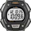 Timex Men's Ironman Triathlon Classic 30 38mm Watch (Black/Digital Gray/Silver-Tone)