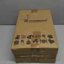 Forbena Toddler Step Stool for Bathroom Sink, 2 Step Stool for Kids Toilet Potty Training, Non-Slip Toddlers Baby Child Kid Plastic Poop Stools with Handle for Kitchen Counter Bed (White-Grey)