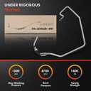 A-Premium Automatic Transmission Oil Cooler Line Hose Assembly Compatible with Chevrolet Silverado 2500 HD 3500 GMC Sierra 2500 HD 3500 2003-2005, 6.6L