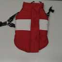 AOFITEE Dog Coat, Warm Dog Jacket with Harness Built in, Waterproof Coats for Small Dogs, Dogs Winter Coat Puffer Jacket with Zipper & Fleece Collar, Pet Snowsuit Sweater for Chihuahua Yorkshire, XS (Burgundy)