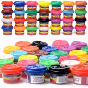 Waybla 28 Packs Modeling Dough for Kids, 14 Colors, 1 Oz Mini Cans, Soft Dough for Toddlers, Classroom Rewards, Party Favors, Preschool Arts and Crafts