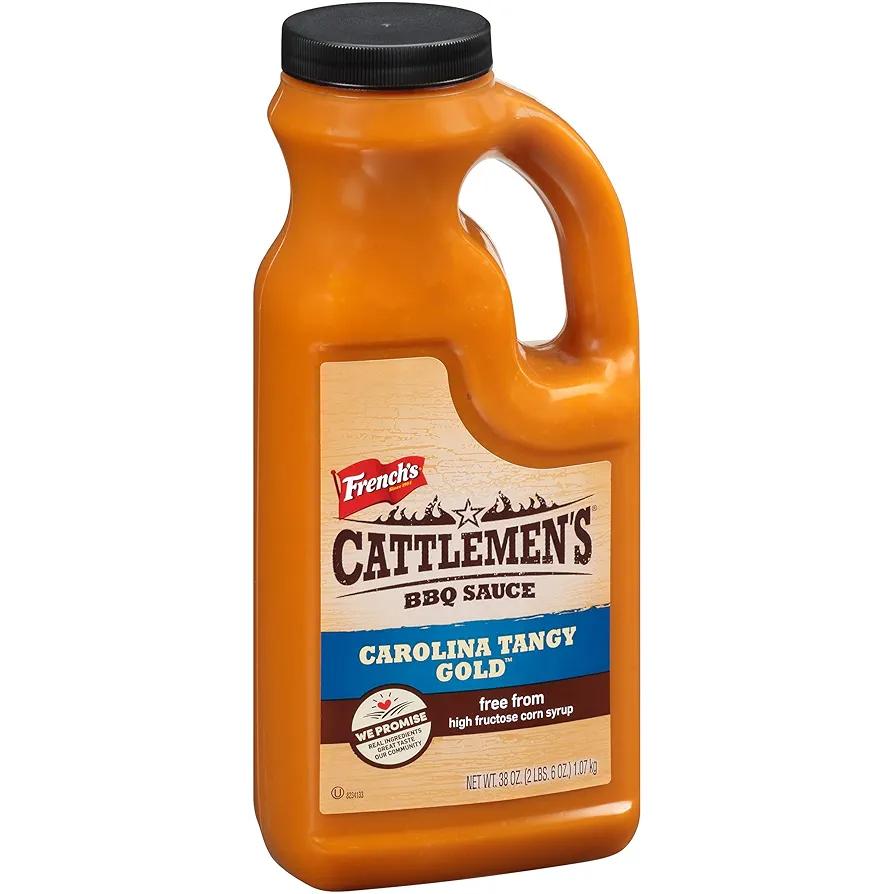 Cattlemen's Carolina Tangy Gold Bbq Sauce, 38 oz (Pack of 6), BB Date: 08/13/2025